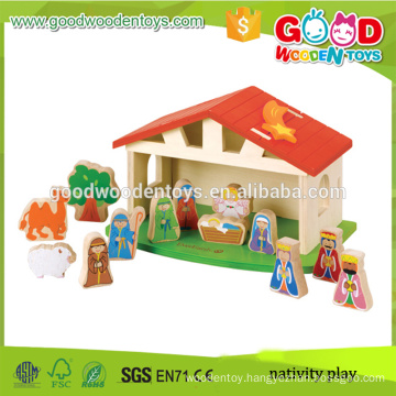 Beautifully Crafted Nativity Scene Kids Learning Set Pictures of Educational Toys